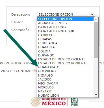 delegación méxico imss